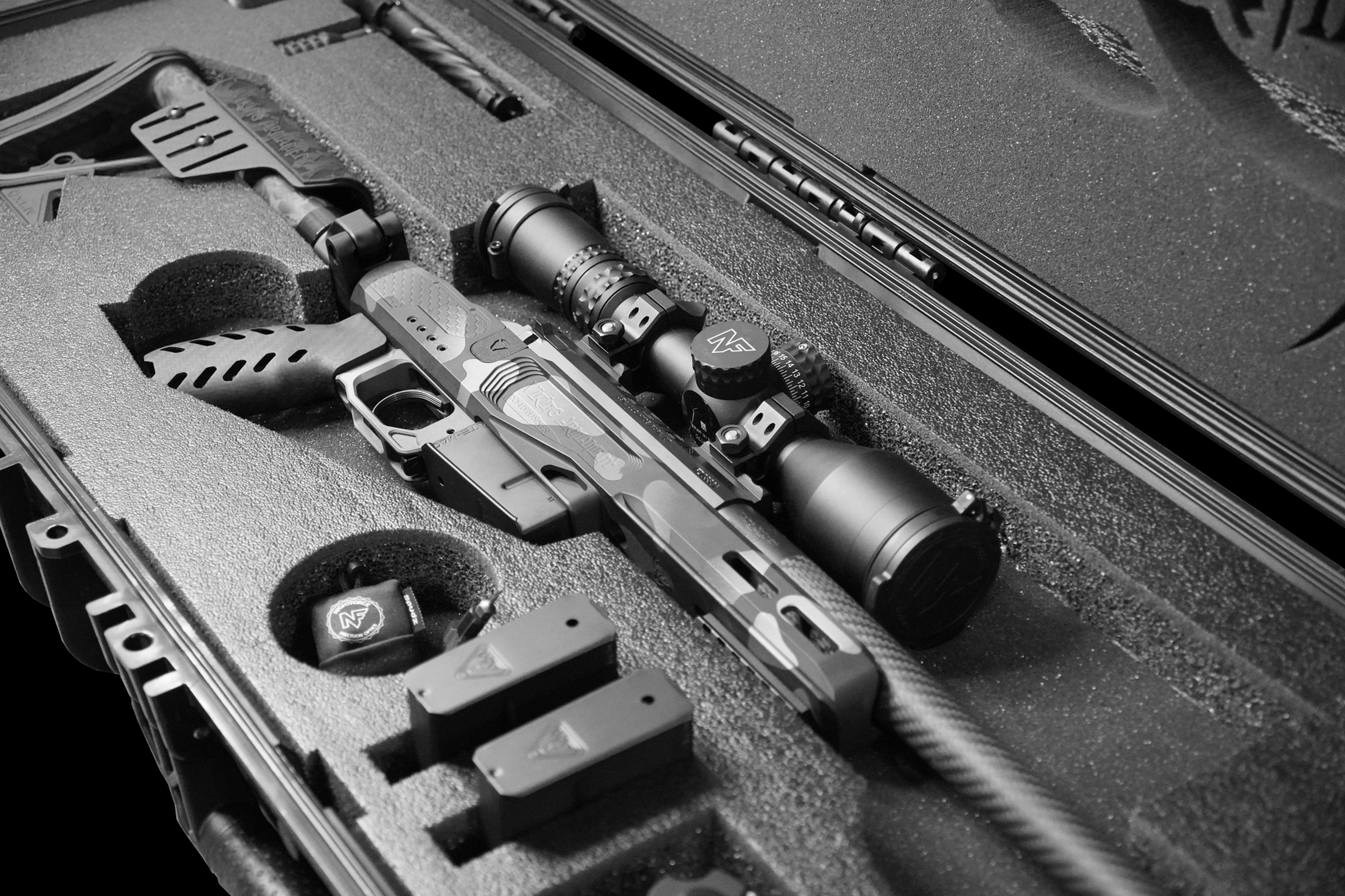 Custom long-range rifle setup with carbon fiber barrel and precision optic.”
“Hunting-ready lightweight rifle on mountain ridgeline – Viking Armament quality.”
“Tactical bolt-action rifle with suppressor and bipod – designed for serious shooters.”
“Viking Armament Trailblazer rifle displayed on rock ledge – built for the backcountry.”
“Close-up of Cerakoted action and fluted barrel – precision and protection.”