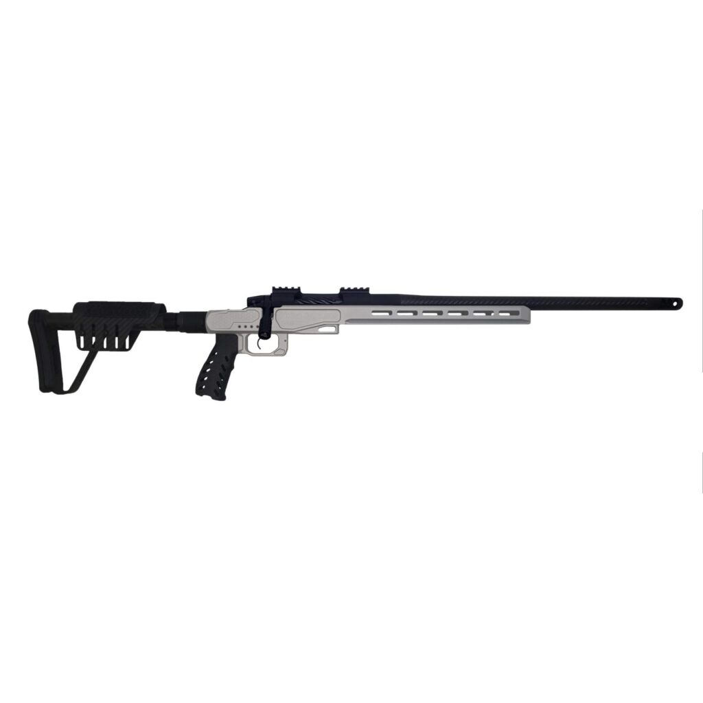 The APEX Rifle represents the pinnacle of performance, reliability, and craftsmanship. Each rifle begins with a complete breakdown and inspection of the action. Our team meticulously machines and finishes every surface to perfection, ensuring flawless function and fit. We then pair it with a carbon-fiber-wrapped barrel from Bartlein or Benchmark—renowned for their accuracy and consistency. The result is a true precision instrument, guaranteed to shoot sub ½ MOA and backed by a limited lifetime warranty.