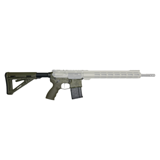 Crucible Lower The Crucible Lower is the heart of any precision AR platform, engineered to deliver unmatched durability and ergonomics. Built using Viking Armament’s patented design, this lower receiver features a lightweight yet robust construction that stands up to the rigors of both competition and tactical use. Its oversized magwell is 80% larger than standard lowers, allowing for faster, more confident reloads under stress without adding bulk. Every Crucible Lower is crafted from premium materials and machined with tight tolerances to ensure perfect fitment with Viking Armament’s matched upper receivers. The streamlined design promotes superior handling and balance, giving shooters enhanced control and comfort during extended use. Enhanced selector components improve reliability and smoothness, contributing to a consistently crisp trigger pull every time. Designed to integrate seamlessly into your build, the Crucible Lower offers precision-machined trigger pockets that accommodate a variety of quality aftermarket triggers. This flexibility, combined with its solid construction and thoughtful design, makes it an ideal choice for shooters who demand the best in performance, durability, and ergonomics. Components Consist of the Following VA Matched Lower Receiver Enhanced Selectors and Components Oversized Magwell for Efficient Reloads Precision Machined Trigger Pocket Lead Times: 6-8 Weeks