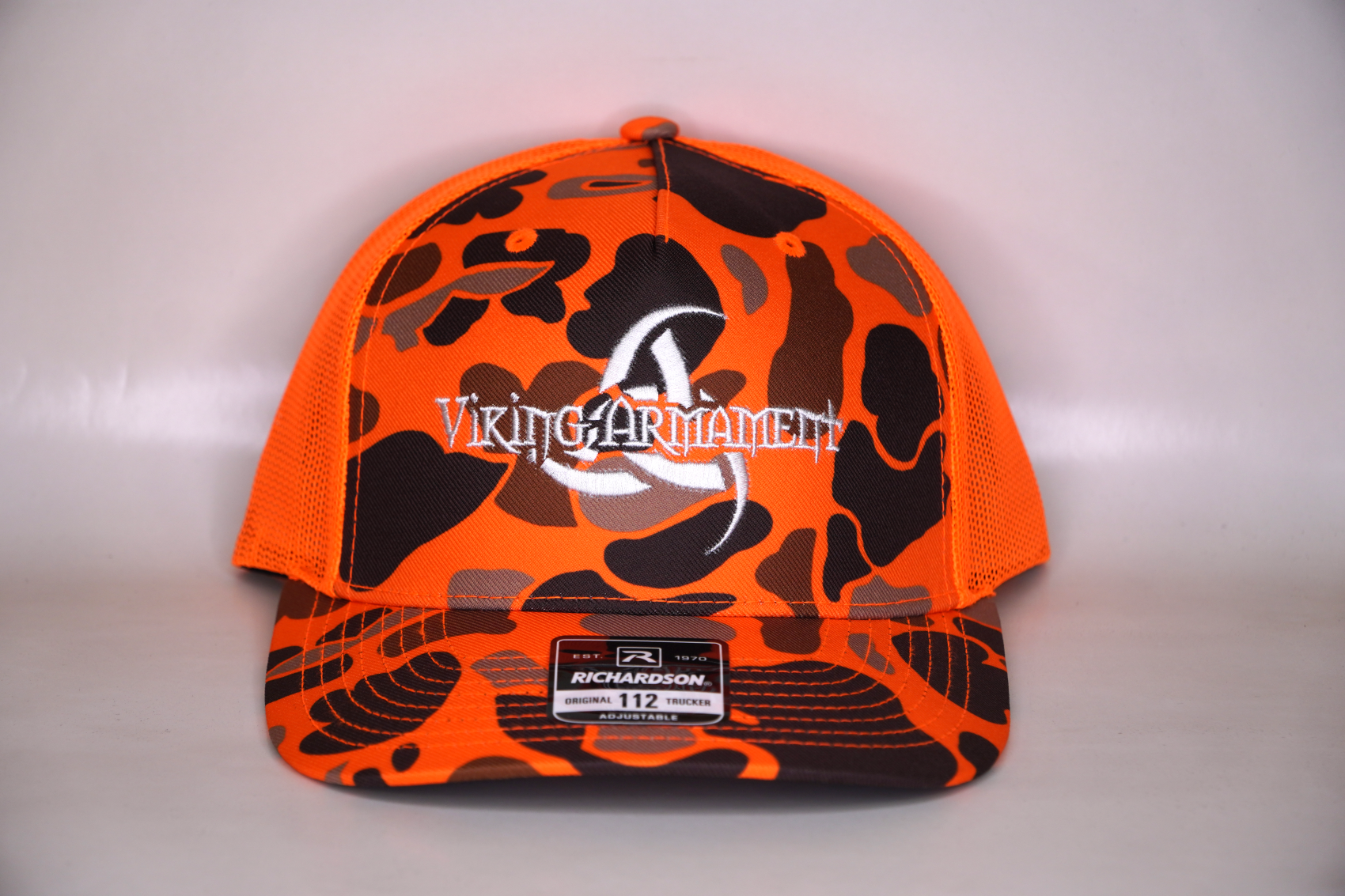 VA HAT - Orange Camo - Image 1