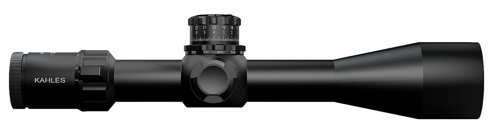 Kahles K525i 5-25x56 Engineered for professional shooters and long-range competitors, the Kahles K525i 5-25x56 delivers elite optical performance, rugged dependability, and unparalleled ergonomics. With its generous 5-25x magnification range and large 56mm objective lens, this riflescope provides exceptional clarity, brightness, and target definition even in challenging light conditions. The K525i is designed to give shooters every possible edge, whether on the range or in the field. This model features a first focal plane (FFP) illuminated MOAK reticle with .25 MOA click adjustments and a counter-clockwise (CCW) rotation system, allowing for intuitive elevation dialing. Its standout feature is the patented TWIST GUARD windage system—an innovative, rotating end cap that prevents accidental adjustment without the need for locking mechanisms. Ergonomics are further enhanced by left-side windage control (LSW), allowing for fast, unobstructed manipulation during prone or supported shooting positions. Built for rugged reliability, the K525i is housed in a solid, high-grade aluminum 34mm main tube with precise internal mechanics and repeatable tracking. With excellent eye relief, edge-to-edge sharpness, and versatile mounting flexibility, it’s a top-tier optic for those demanding excellence in all conditions. Components: Magnification: 5-25x Objective Lens Diameter: 56mm Main Tube: 34mm aluminum Reticle: MOAK (FFP, illuminated) Adjustments: .25 MOA per click, CCW Windage: Left-side (LSW) TWIST GUARD anti-accidental adjustment system Waterproof, fogproof, and shockproof Notes: Ideal for precision rifle competitions and tactical engagements Made in Austria with premium optical coatings Left-side windage for right-handed shooters’ convenience When you demand world-class optical performance and mechanical precision, the Kahles K525i stands at the top of the list—trusted by professionals worldwide.