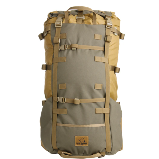 Kifaru Gnargali Pack Built for versatility in the backcountry, the Kifaru Gnargali is a purpose-driven, high-volume pack designed to support extended hunts and rugged expeditions. With a spacious 5090 cubic inches (83L) of storage and a minimalist, modular design, this pack is ideal for hunters and backcountry adventurers who demand lightweight performance without sacrificing capability. The Gnargali is built to interface with an external frame (sold separately), allowing users to tailor their loadout for specific missions. Two large external water bottle pockets keep hydration close at hand, while the pack’s belt pouch matrix supports up to three pouches, giving you the ability to customize organization and accessibility. An integrated snow lid and load shelf make it easy to manage gear and meat loads on long hauls out of the field. Inside, the bladder pocket with dual hose ports provides seamless hydration integration, while the sleek internal layout keeps gear organized and balanced. The design is optimized for carrying both volume and weight with ease, making the Gnargali ideal for multiday hunts or gear-heavy expeditions in demanding environments. Specs and Features: Volume: 5090 cubic inches (83L) Weight: 2.8 lb External frame required (compatible with Kifaru frames) Two large external water bottle pockets Integrated snow lid and load shelf Belt pouch matrix fits up to 3 pouches Internal bladder pocket with dual hydration hose ports Notes: Designed for modular loadouts and customizable accessory mounting Built for extended trips and meat hauling Made in the USA with premium materials The Kifaru Gnargali delivers the perfect blend of simplicity, space, and adaptability—ideal for serious mountain hunters and backcountry enthusiasts who pack heavy and push deep.