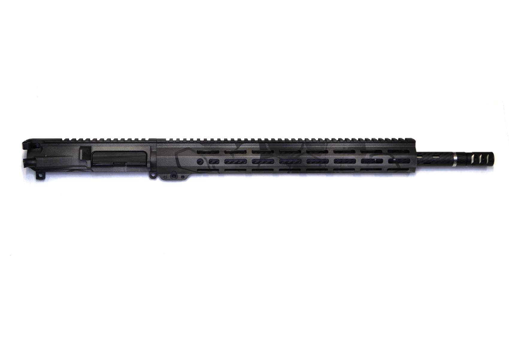 Ullr Ultra Light Upper The ULLR Ultralight is the next evolution of our precision AR platform—engineered for shooters who demand unmatched performance in the lightest possible package. Based on our proven ULLR model, this ultralight variant trims every ounce without sacrificing capability. Outfitted with a BSF carbon barrel and weight-saving carbon components from Smoke Industries, this rifle comes in between 5.5–6 pounds (without optics), depending on barrel length. Whether you're navigating steep country or running drills on the flat range, the ULLR Ultralight is built to move fast and shoot true. With a sub-½ MOA guarantee and a spec sheet full of high-end components, this is a precision tool for serious shooters who value performance in a minimal footprint. Components consist of the following: Viking Armament Upper Receiver Viking Armament Ultralight Handguard BSF Carbon Fiber Barrel (16–22″ options) Smoke Industries Carbon Grip and Adjustable Carbon Buttstock Rubber City Armory Bolt Carrier Group Self-Timing 3 Port Muzzle Brake BCM Charging Handle Adjustable Gas Block Note: Optics and magazines sold separately. Built for speed, engineered for precision—the ULLR Ultralight redefines what an AR can be. Lead Times: 6–8 Weeks
