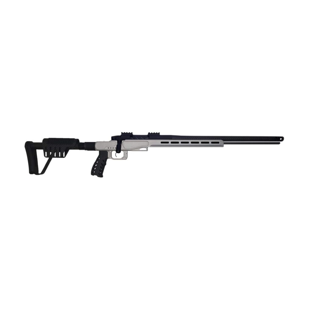 Introducing the VA Muzzy Muzzleloader — a cutting-edge modular muzzleloader built for serious firearms enthusiasts and backcountry hunters who demand compact design, precision performance, and long-range capability. Engineered to redefine your muzzleloader season, the VA Muzzy combines modern materials, customizable options, and unmatched accuracy in a lightweight, packable platform. Whether you’re hunting steep alpine terrain or targeting extreme distances, the VA Muzzy offers the versatility and reliability you need. Designed around a rugged magnesium chassis and built with premium carbon components, this rifle collapses down for easy storage in your pack — making it the ultimate tool for hunters on the move. With multiple caliber options and sight configurations available, we tailor each VA Muzzy to meet your specific shooting style and preferences. At the heart of this system is the Lone Peak Razor stainless action, paired with a 26” carbon-wrapped Brux barrel in Modified Sendero Contour. Whether you choose .40, .45, or .50 caliber, each barrel is meticulously matched to optimal twist rates — 1:20 for .40 and .45 cal, and 1:26 for .50 cal — to maximize bullet stabilization and accuracy. A four-port MB&M muzzle brake minimizes recoil and muzzle rise, delivering faster follow-up shots and a smoother shooting experience. The VA Magnesium Muzzy Chassis features carbon grip and buttstock components to reduce weight without sacrificing strength. Each build includes a TriggerTech Special Trigger for crisp, reliable breaks and tight shot groups. To complete the system, we include the Gary Mag, 20 brass ignition modules, a custom ramrod and retainer, and a precision powder funnel — everything you need to hit the backcountry ready. Current lead times are 16–18 weeks.