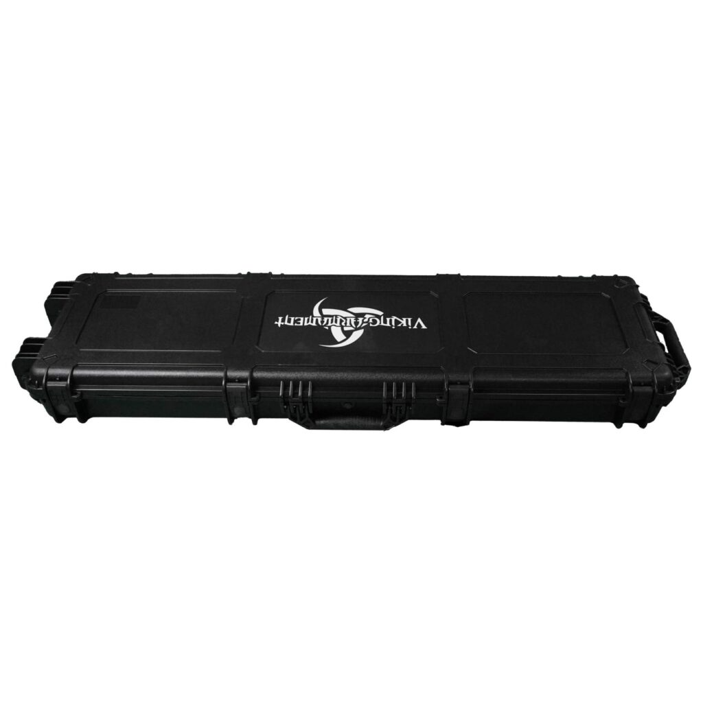 Custom Viking Case Engineered for Adventure. Built for Security. The Custom Viking Case is designed with premium materials and unmatched functionality, offering the highest level of protection for your gear in the harshest environments. Whether you're hauling precision rifles, optics, or electronics, this case ensures your equipment remains safe, dry, and secure. Built with an industry-leading IP67 waterproof and dustproof seal, the Custom Viking Case guarantees complete environmental protection—even submerged up to 3 feet for 30 minutes. Unlike common IP65-rated cases, this level of protection ensures your gear can withstand heavy rain, sandstorms, or sudden dunkings with total confidence. Our patented latching system sets a new standard in ease and reliability. The latches are ergonomically designed for easy one-hand operation, requiring just two fingers to open or close, all while maintaining a tight waterproof seal. No more struggling with stiff or over-engineered closures. An automatic air pressure valve ensures smooth travel, especially at high elevations or during airline transit. It equalizes pressure without compromising the waterproof integrity—critical for anyone traveling between sea level and alpine terrain. Security is paramount, and the Custom Viking Case delivers. Multiple reinforced lock points let you secure your gear with any standard padlock, offering both privacy and peace of mind. Whether in transit or at camp, you’re protected. For off-grid treks or rugged conditions, the unique off-road style wheels offer superior mobility. Their treaded design and wide stance provide stability and effortless rolling across gravel, dirt, or pavement. Components & Features: IP67 Waterproof & Dustproof rating Patented 2-finger latching system Automatic air pressure equalization valve Multiple padlock-compatible lock ports Wide-tread off-road wheels for terrain versatility Notes: Ideal for travel, hunting, tactical, or professional equipment TSA and airline compliant Made to withstand extreme conditions and daily use Protect your investment the right way—with the Custom Viking Case. Rugged. Reliable. Ready. Pelican case