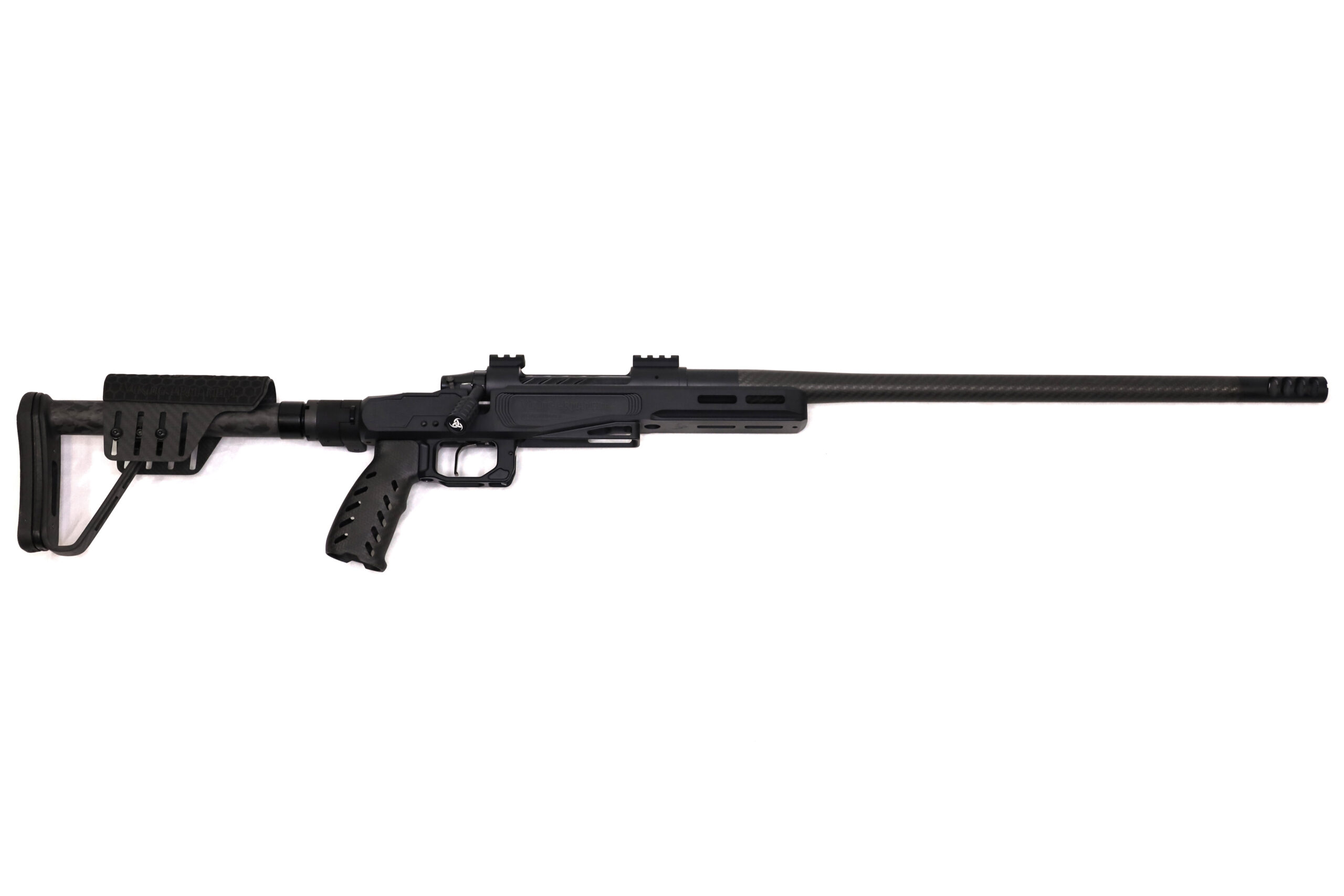 VA Road Runner – 7 Backcountry (Black) - Precision Lightweight Bolt Rifle | Ready to Ship Built for speed, precision, and backcountry performance, the VA Road Runner in 7 Backcountry is the ultralight weapon system you’ve been waiting for. Whether you're stalking game deep in no-man’s land or need a lightweight precision rifle you can rely on in the truck or on the trail, the Road Runner delivers strength without the weight. At its heart is the Viking Armament Outlaw stainless action, paired with a premium 20” Benchmark Carbon Sendero barrel, chambered in our proprietary 7 Backcountry cartridge—designed for hunters who demand power, accuracy, and flat shooting ballistics in a compact package. The barrel is finished with a gunsmith-timed MB&M 4 Port Muzzle Brake to reduce recoil and keep your crosshairs on target for fast follow-up shots. Housed in our VA Road Runner Magnesium Chassis, the build is packed with premium features while tipping the scale at a featherweight. The carbon fiber grip, cheek rest, and buttstock components keep the profile sleek and strong. The integrated folding adapter allows for ultimate portability and protection, whether it's strapped to your pack or stowed away in the cab. Topped off with a Black Cerakote finish and black bolt assembly, this rifle doesn’t just perform—it looks the part too. The Road Runner is built for those who go farther, push harder, and refuse to compromise on accuracy in extreme conditions. Specifications: Viking Armament Outlaw Stainless Action 20” Benchmark Carbon Barrel (Sendero Contour) MB&M 4 Port Gunsmith-Timed Muzzle Brake Trigger Tech Special Flat Bar Trigger (Black) VA Road Runner Magnesium Chassis w/ Folding Adapter Carbon Grip, Cheek Rest & Buttstock Black Cerakote Finish with Black Bolt Assembly Sub ½ MOA Guarantee. 100% Made in the USA. Limited Lifetime Warranty Included.