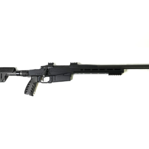 Custom Build 300 PRC – FDE | Compact, Capable, and Combat-Ready Built for backcountry hunters and long-range shooters who demand power without compromise, this Custom 300 PRC delivers precision and portability in a rugged, field-ready package. This Custom Build 300 PRC has a sleek FDE Cerakote finish, this rifle blends durability with refined aesthetics while standing up to the harshest environments. At its core of this Custom Built 300 PRC is the Viking Armament Outlaw stainless action—engineered for strength and smooth cycling—paired with a lightweight 20” BSF carbon barrel. Tuned for performance, the Meraki Machine 4-port self-timing muzzle brake keeps recoil manageable and ensures repeatable accuracy on every shot. The compact barrel length makes this rifle ideal for navigating tight terrain without sacrificing ballistic performance. The Apex magnesium chassis with carbon fiber upgrades and folding adapter offers unmatched strength-to-weight ratio and modularity. A Trigger Tech Special curved trigger ensures a clean break and consistent pull, making it a favorite among precision shooters. Whether you're tracking elk through dense timber or zeroing in at 1,000 yards, this rifle is ready to perform. Specifications: Viking Outlaw Stainless Action 22” Benchmark Sendero Carbon Barrel – Sendero Contour Meraki Machine 4-Port SF Self-Timing Muzzle Brake Trigger Tech Special Curved Trigger (1.0–3.5 lbs) Apex Magnesium Chassis with Carbon Components Folding Adapter Black Cerakote Finish Sub ½ MOA Guarantee. 100% Made in the USA. Limited Lifetime Warranty Included.