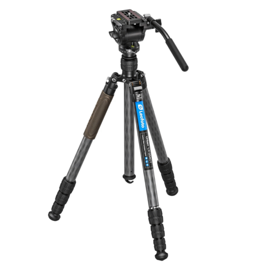 Leofoto LX-254CT + BV-5B – Reversible Travel Tripod & Binocular Fluid Head Kit The Leofoto LX-254CT + BV-5B Kit is a premium travel-ready tripod system built for hunters, birders, and glassing enthusiasts who demand stability without extra weight. Combining the LX-254CT carbon fiber tripod with the BV-5B fluid binocular head, this kit delivers smooth, stable performance in a compact, packable setup. The LX-254CT tripod is constructed from lightweight carbon fiber, offering exceptional strength-to-weight ratio. Its reversible center column design allows for low-angle shooting or compact stowing, while the four-section legs with twist locks deploy quickly and securely. Despite its portable size, the tripod provides excellent stability for binoculars, spotting scopes, and lightweight cameras. Paired with the BV-5B fluid head, the system ensures buttery-smooth panning and tilting—ideal for tracking wildlife or scanning ridgelines. The Arca-Swiss quick-release plate makes mounting and swapping optics fast and secure, while the counterbalance system keeps glass stable even at high magnification. Key Features Carbon Fiber Construction – Lightweight yet rugged for backcountry use. Reversible Center Column – Compact packability and versatile positioning. 4-Section Legs – Adjustable height with secure twist-lock system. BV-5B Fluid Head – Smooth pan/tilt for glassing and wildlife tracking. Arca-Swiss Compatibility – Quick, secure optic mounting. Travel-Ready Kit – Built for hunters and outdoor professionals on the move. Why It Stands Out This all-in-one tripod + head kit is engineered for backcountry performance. With a compact footprint, rock-solid stability, and fluid glassing capability, the LX-254CT + BV-5B is the ultimate lightweight tripod system for serious hunters and observers.