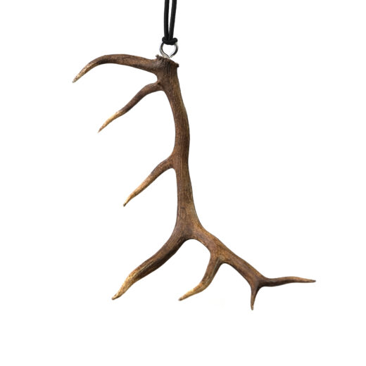 SG Motion Craft Danglers The SG Motion Craft Danglers are a unique way to bring your passion for the outdoors into your everyday drive. Designed and 3D-printed with precision, these miniature scale-model antlers are built to hang from your rearview mirror, adding a rugged yet stylish touch that reflects your love for hunting and the backcountry lifestyle. More than just an accessory, each Dangler is a conversation starter that showcases your connection to the field even when you’re on the road. What sets the SG Motion Craft Danglers apart is the ability to replicate any set of antlers. Whether it’s a once-in-a-lifetime bull elk, a heavy mule deer, or a buck that holds special meaning, we can craft a scale model directly from the antlers you bring into our shop. This customization ensures every Dangler is personal, carrying the story of your hunt in a compact, display-ready form. The 3D-printed construction guarantees clean details, durability, and consistency across every piece. Lightweight yet strong, these Danglers won’t damage your mirror or swing excessively while driving, making them practical for daily use. Their scale size provides the perfect balance between visibility and subtlety, ensuring they stand out without obstructing your view. Key Features: 3D Printed Precision – Captures fine antler detail in durable, lightweight form. Custom Options – We can model from any antlers you bring to our store. Unique Vehicle Accessory – A perfect way to showcase your hunting heritage on the go. Compact & Practical – Designed to hang safely without blocking visibility. Personalized Keepsake – Carry the memory of your hunt wherever you drive. Whether purchased as a custom keepsake or a one-of-a-kind gift for the hunter in your life, the SG Motion Craft Danglers blend tradition, innovation, and personalization in a product that celebrates the outdoors in everyday life.