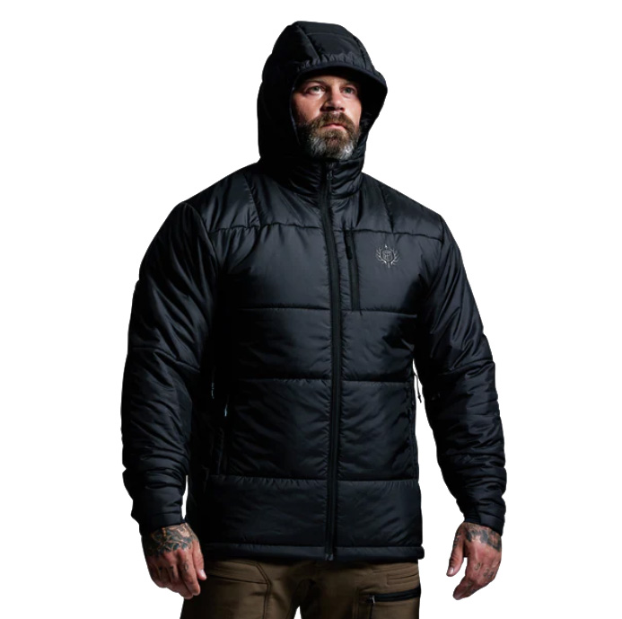 Men's Tundra Jacket 2.0 When the backcountry turns brutal and the temperature plummets, the Tundra Jacket is built to keep you warm and dry. Designed as a heavy weight hunting garment. This jacket pairs advanced insulation with rugged weather protection, making it an essential outer layer for the harshest conditions. At the core of the Tundra 2.0 is high performance synthetic insulation that traps body heat while maintaining breathability. Unlike down, this insulation retains warmth even when damp, ensuring reliable performance through rain, sleet, and snow. The durable water repellent (DWR) shell sheds moisture and light precipitation, while its robust construction resists abrasion. The result is a jacket tough enough to withstand back country abuse yet comfortable enough for long days in the field. Strategically placed venting options allow hunters to dump heat quickly during high-output activities, while the ergonomic cut provides mobility for drawing a bow, shouldering a rifle, or scrambling across uneven terrain. Thoughtful pocket placement ensures secure storage of essentials without interfering with your pack or harness system, while reinforced high-wear zones extend the life of the jacket. Finished in a field ready, muted design that blends seamlessly into natural surroundings, the Tundra Jacket 2.0 offers both function and concealment. Whether glassing from a windswept ridge or breaking trail through knee deep snow, this jacket provides the warmth and protection needed to stay focused on the hunt. Key Features: Synthetic Insulation – Retains warmth even when wet. DWR-Treated Shell – Repels moisture and enhances durability. Strategic Venting – Allows quick temperature regulation. Ergonomic Fit – Full mobility for active hunting. Reinforced High-Wear Zones – Built for long-term use. Recommended Conditions: Cold to Frigid – Ideal for late season hunts, extended glassing sessions, or extreme mountain conditions. The Men’s Tundra Jacket 2.0 is not just insulation—it’s armor against the cold, built for serious hunters who refuse to quit when the weather turns.