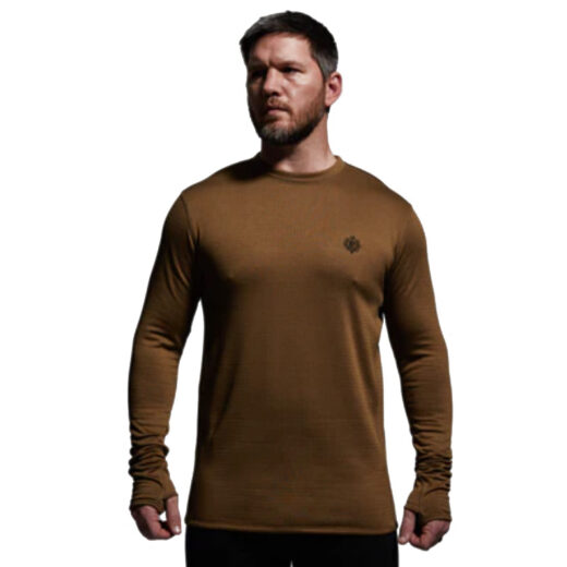 Men’s Quiver Long Sleeve Crew The Quiver Long Sleeve Crew is one of the most versatile pieces in our layering system, designed to keep you comfortable across a wide range of conditions and activity levels. Built with advanced gridTEK technology, this fully synthetic base layer provides exceptional warmth while maintaining breathability. The specialized grid construction reduces bulk by up to 20% compared to traditional base layers, creating air channels that enhance airflow, disperse moisture quickly, and regulate temperature during exertion. This makes the Quiver Crew equally at home as a lightweight stand-alone top in mild weather or as a dependable foundation under mid and outer layers in frigid conditions. Durable, flexible, and engineered for performance, the Quiver Long Sleeve Crew is made to handle the demands of active hunters, backcountry adventurers, and anyone who pushes their limits in unpredictable environments. Key Features: gridTEK Technology – Lightweight grid design improves warmth-to-weight ratio. Moisture-Wicking & Quick-Drying – Keeps you dry during high-output activities. Airflow Channels – Enhance breathability and temperature regulation. Lightweight Construction – Reduces bulk by up to 20%. Versatile Fit – Works as a stand-alone or foundational base layer. Recommended Conditions: 60°F to Frigid when paired with a mid layer and/or outer layer. From early-season scouting to late-season hunts, the Men’s Quiver Long Sleeve Crew delivers the adaptable performance you need to thrive in any environment.