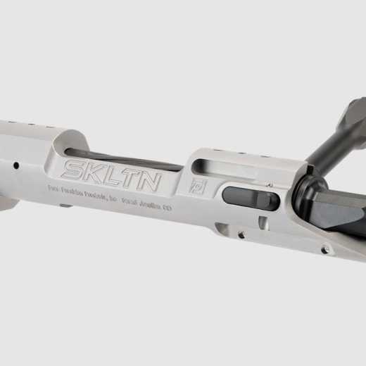 Pure Precision SKLTN Stainless Action – Short Action (SA) & Long Action (LA) The Pure Precision SKLTN Stainless Action is designed for shooters who want a lightweight yet durable custom rifle action without sacrificing reliability or precision. Built in Colorado by Pure Precision, the SKLTN action improves upon the earlier Summit action platform and is engineered to meet the demands of serious hunters and long-range shooters. With a design focused on weight reduction and smooth operation, the SKLTN provides a premium action option for modern precision rifle builds while maintaining the strength and rigidity required for consistent accuracy. Machined from 416 stainless steel, the SKLTN action offers excellent corrosion resistance and structural integrity for harsh environments. The bolt is manufactured from 4140 steel with a durable coating, delivering smooth cycling and reliable extraction under repeated use. The action incorporates a two-lug bolt design with a 75-degree bolt lift, which provides quick and efficient bolt operation while maintaining strong lock-up. Additional design elements such as spiral bolt fluting, lightening cuts in the receiver, and a trimmed bolt shroud help reduce overall weight while keeping the action rigid and dependable. The SKLTN action utilizes the widely supported Remington 700 footprint, allowing compatibility with a huge range of aftermarket triggers, stocks, and chassis systems. The receiver also features an integrated recoil lug, anti-bind rail, and side bolt release, making installation and function straightforward for custom rifle builders. A field-strippable firing pin assembly allows maintenance without tools, making it easy to clear debris or ice during extreme hunting conditions. With weights around 21 oz for the short action and approximately 23 oz for the long action, the SKLTN remains one of the lighter stainless actions available while still maintaining the strength required for demanding rifle builds. Components Pure Precision SKLTN Stainless Steel Receiver Precision 4140 steel bolt with spiral fluting Two-lug bolt with 75-degree bolt lift M16-style extractor Plunger ejector system Integrated recoil lug Anti-bind rail and side bolt release Remington 700 footprint compatibility Available in Short Action (SA) and Long Action (LA) configurations Notes Stainless steel construction for durability and corrosion resistance Lightweight design (~21 oz SA / ~23 oz LA) for hunting rifle builds Compatible with prefit barrels and most Remington 700 pattern components Field-strippable firing pin assembly for tool-free maintenance The Pure Precision SKLTN Stainless Action delivers a balance of lightweight engineering, strength, and smooth operation that makes it ideal for precision hunting rifles and modern custom builds. With its refined machining, modular compatibility, and weight-saving design, the SKLTN action provides shooters with a dependable platform capable of delivering outstanding accuracy in demanding environments.