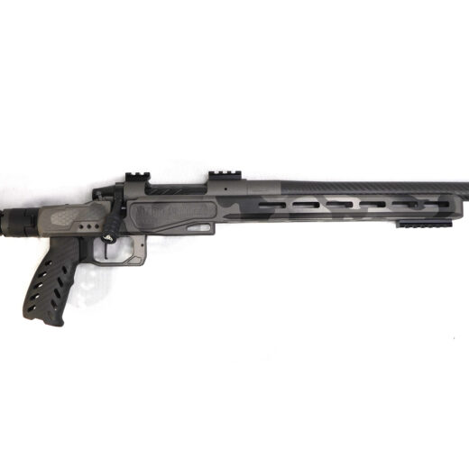 6.5 PRC CUSTOM BUILD (URBAN SAFARI) Built for hunters and shooters who want a lightweight rifle without sacrificing precision, this 6.5 PRC custom build delivers a balanced combination of performance, durability, and refined handling. Designed around the Viking Armament Outlaw action and a premium carbon-forward setup, this rifle is optimized for backcountry hunting and extended-range shooting. At just 6 lbs 11.1 oz, it remains highly portable while maintaining the stability needed for consistent, repeatable accuracy. Component Breakdown Action: Viking Armament Outlaw (VAOL) Chassis: Element 4.0 (Viking Armament Edition – Magnesium) Barrel: 20” Benchmark Barrel (6.5 PRC) Trigger: TriggerTech Special (TTS) Furniture: Carbon Fiber Components (Grip, Buttstock, Folding Adapter) Finish: Urban Safari Cerakote Performance & Application The 6.5 PRC is widely regarded for its flat trajectory and efficient long-range performance, making it a top choice for hunters targeting medium to large game at distance. Paired with a 20” Benchmark barrel, this rifle delivers consistent velocity and excellent shot-to-shot reliability while maintaining a lightweight profile. The magnesium Element 4.0 chassis provides a rigid, stable shooting platform without unnecessary weight, while the carbon fiber components further reduce carry fatigue during long hunts. This combination results in a rifle that is easy to pack, quick to handle, and dependable in demanding environments. The TriggerTech Special ensures a crisp, repeatable break, giving shooters full control over every shot. Finished in Urban Safari Cerakote, this rifle offers a unique, durable finish that stands out while providing protection against the elements. Precision Guarantee Every Viking Armament rifle is backed by our Sub-½ MOA Accuracy Guarantee, ensuring reliable accuracy when it matters most.