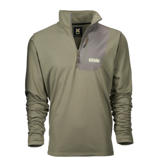 The Kifaru Grid Fleece is designed for those who demand reliable performance in the backcountry. Crafted from 230gsm 100% polyester grid fleece, it offers lightweight warmth and durability for any adventure. The 4-way stretch fabric ensures unrestricted movement, while the drop-tail hem provides additional coverage, especially when wearing a pack. Just like our packs, we’ve utilized reinforced bar tacks in high-strain areas to guarantee added longevity where it matters most. Ergonomic thumbholes provide extra coverage for your hands in cold conditions. Built to handle the demands of the backcountry, this fleece is ready for every mile, every season. *Product Imported
